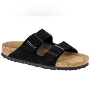 Birkenstock Arizona Soft Footbed Sandals Black Sz 
38 245 L7 M5 Made in Germany